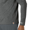 Force Sub-Scrubs Men's Performance Long Sleeve Tee Pewter Heather back detail