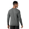Force Sub-Scrubs Men's Performance Long Sleeve Tee Pewter Heather back view