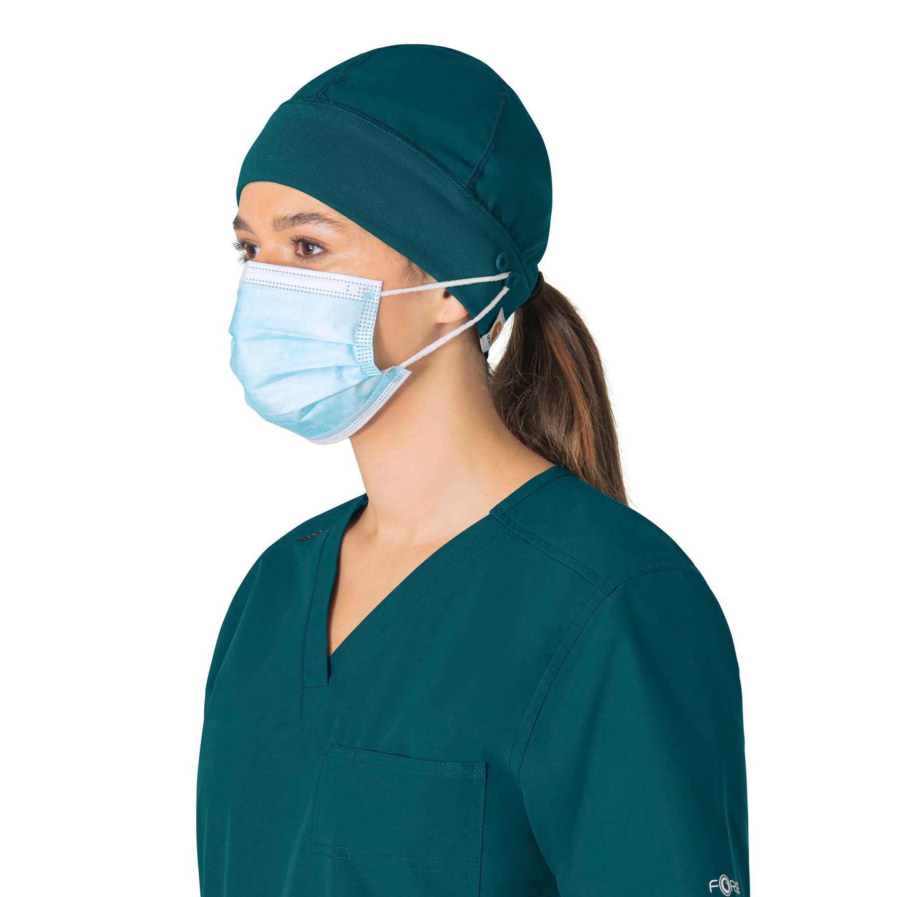 Carhartt Force Essentials Unisex Beanie Scrub Cap - Caribbean Blue