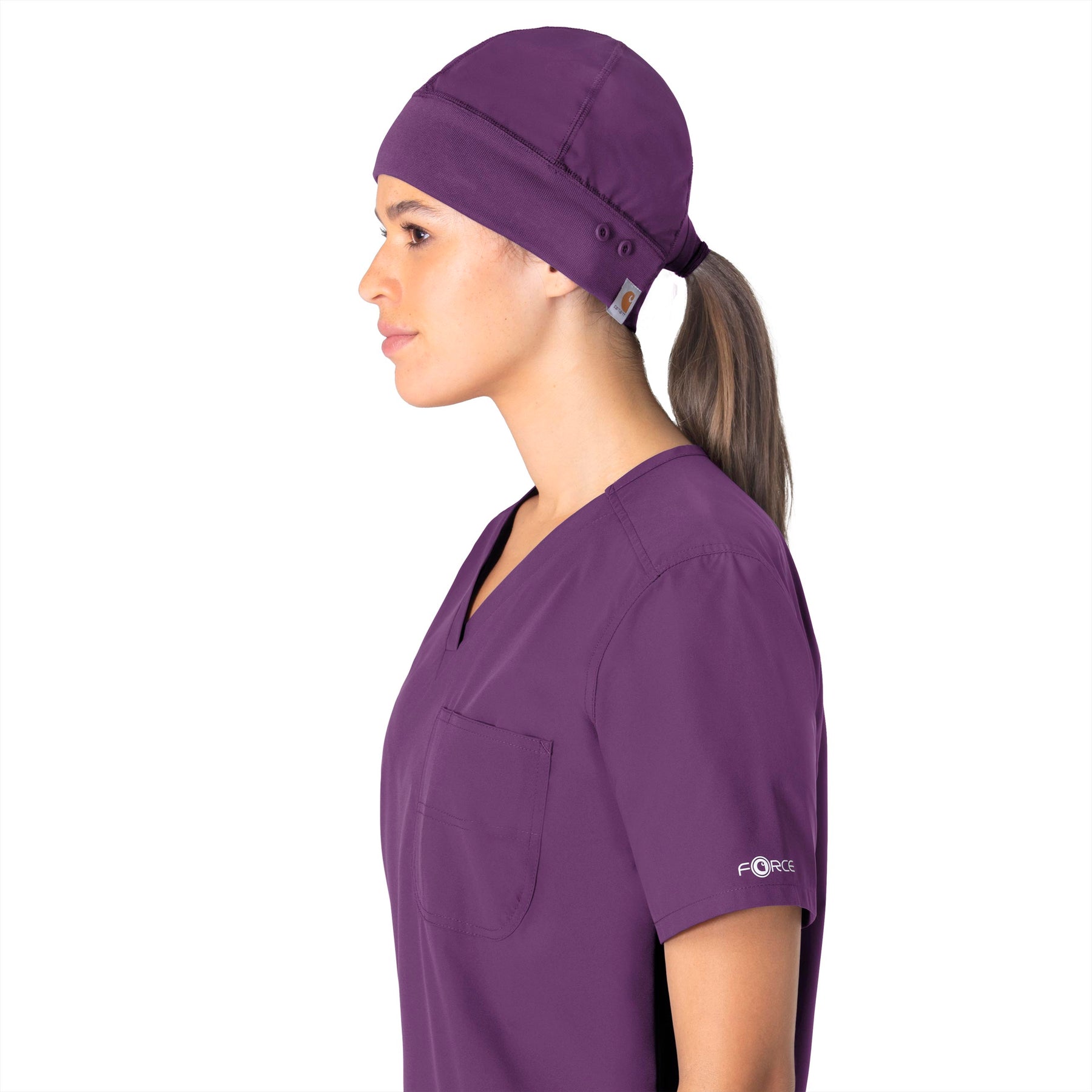 Force Essentials Unisex Beanie Scrub Cap Eggplant
