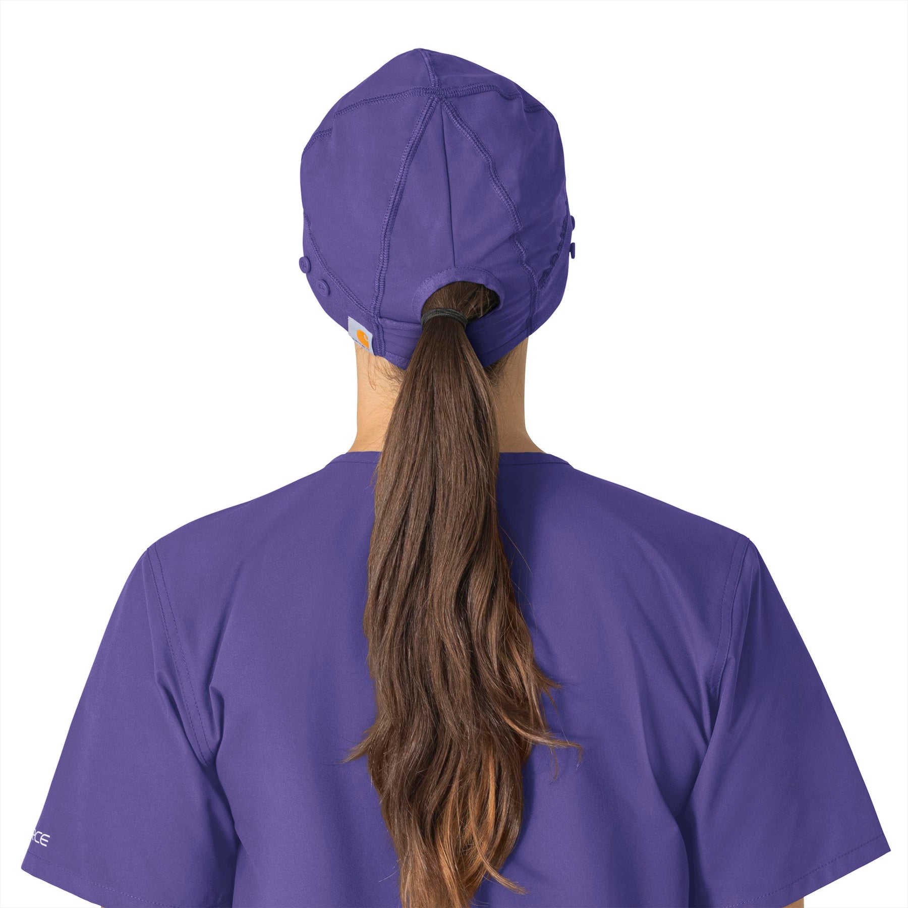 Force Essentials Unisex Beanie Scrub Cap Grape back view