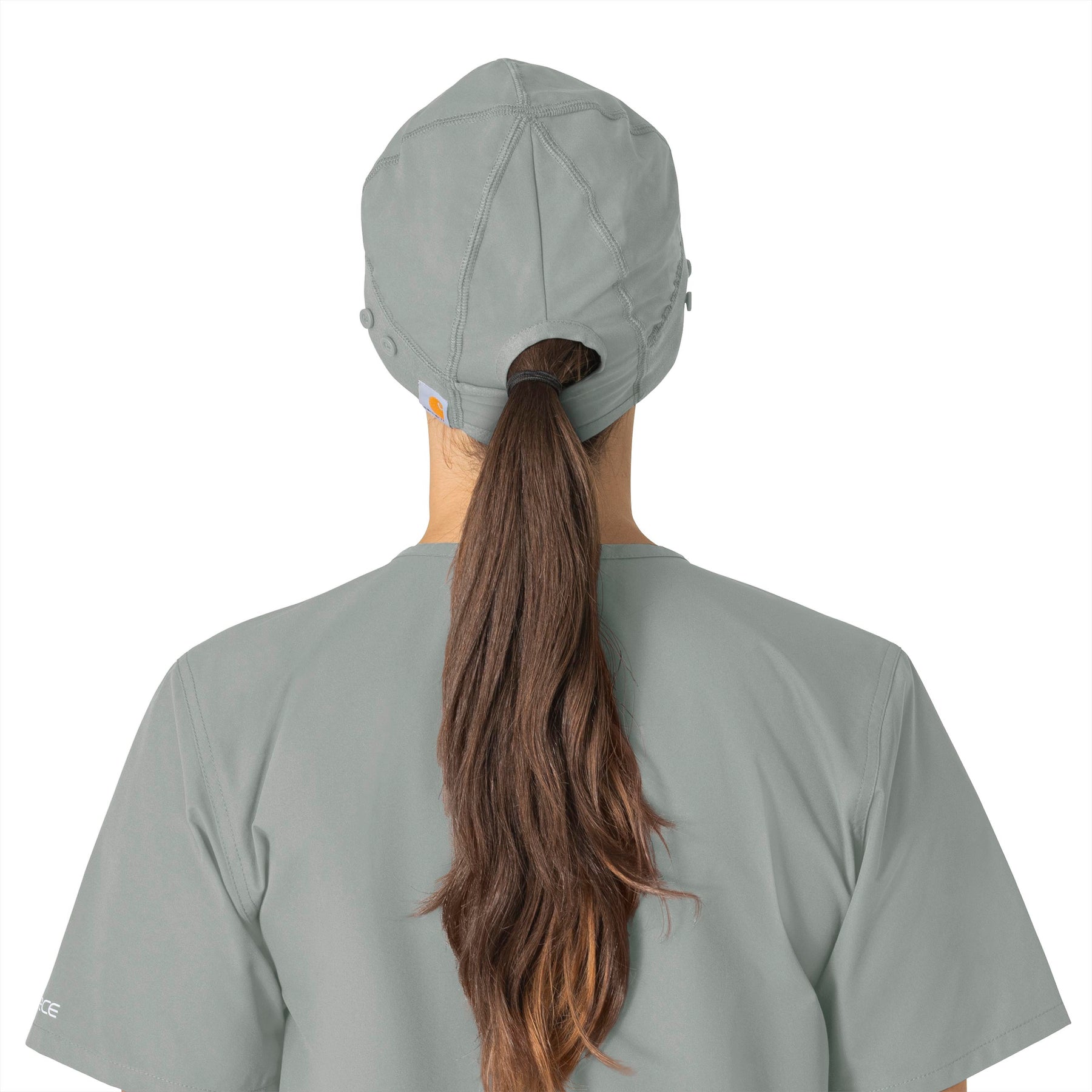 Force Essentials Unisex Beanie Scrub Cap Grey back view