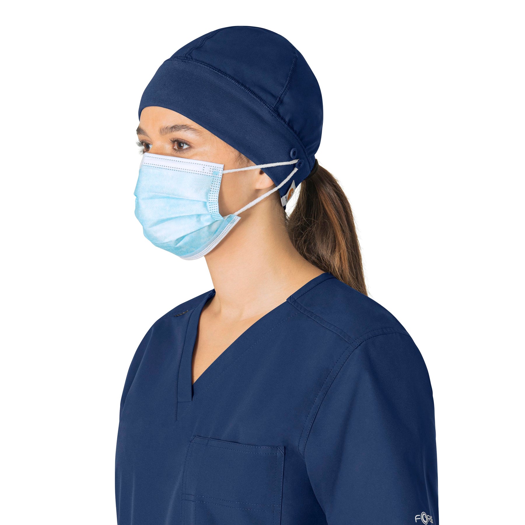 Carhartt Force Essentials Unisex Beanie Scrub Cap - Navy