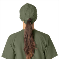 Force Essentials Unisex Beanie Scrub Cap Olive back view