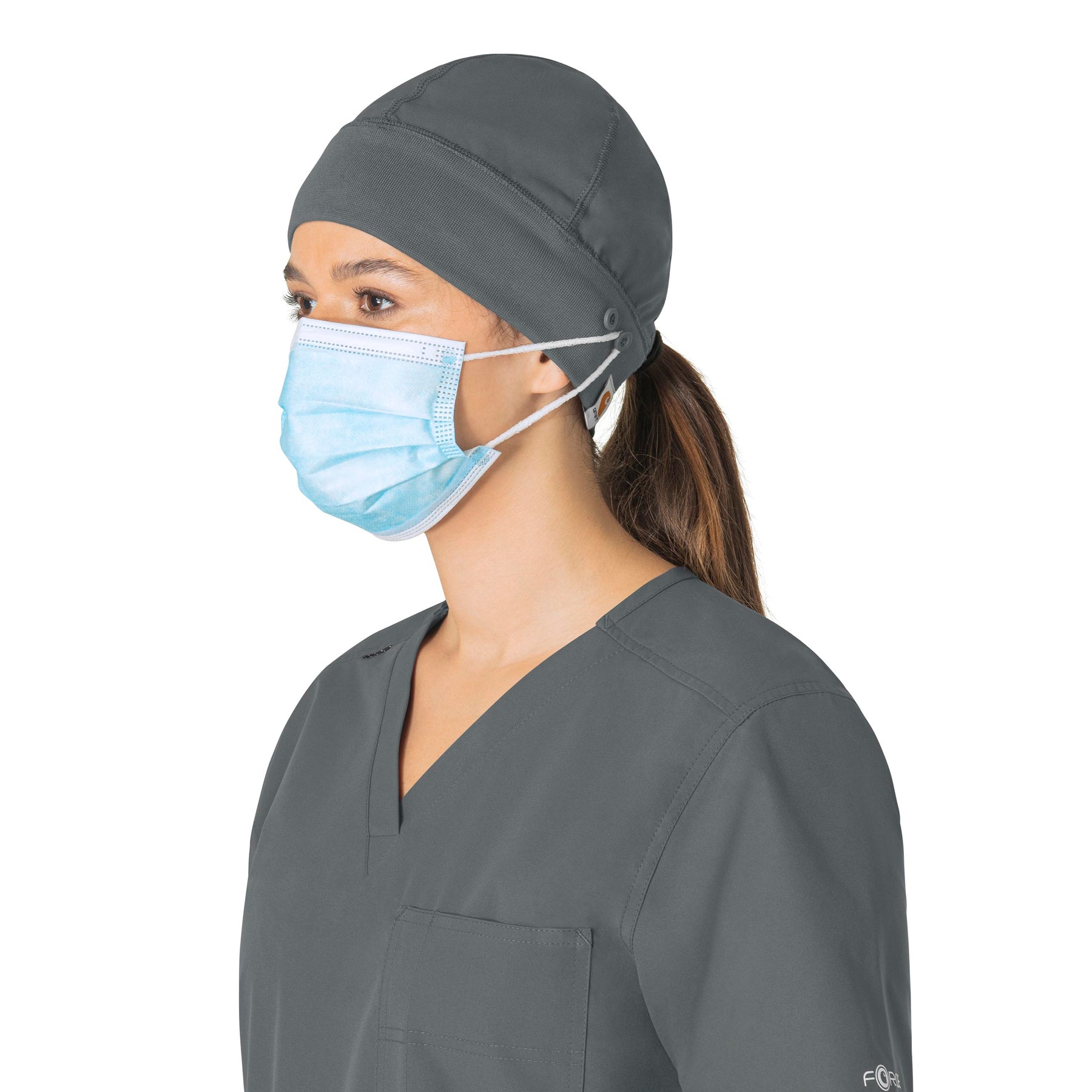 Carhartt Force Essentials Unisex Beanie Scrub Cap - Pewter