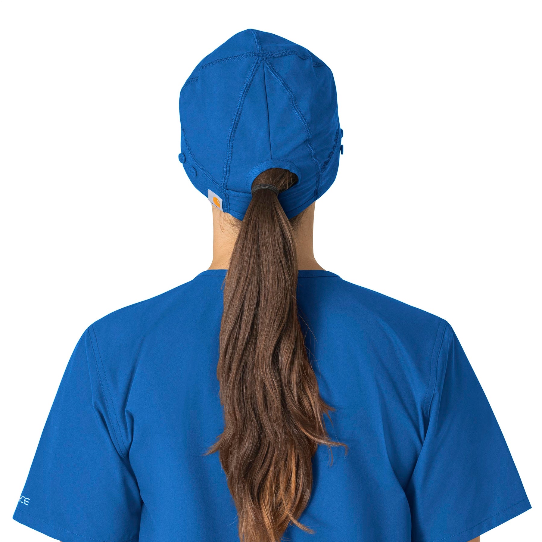 Force Essentials Unisex Beanie Scrub Cap Royal back view