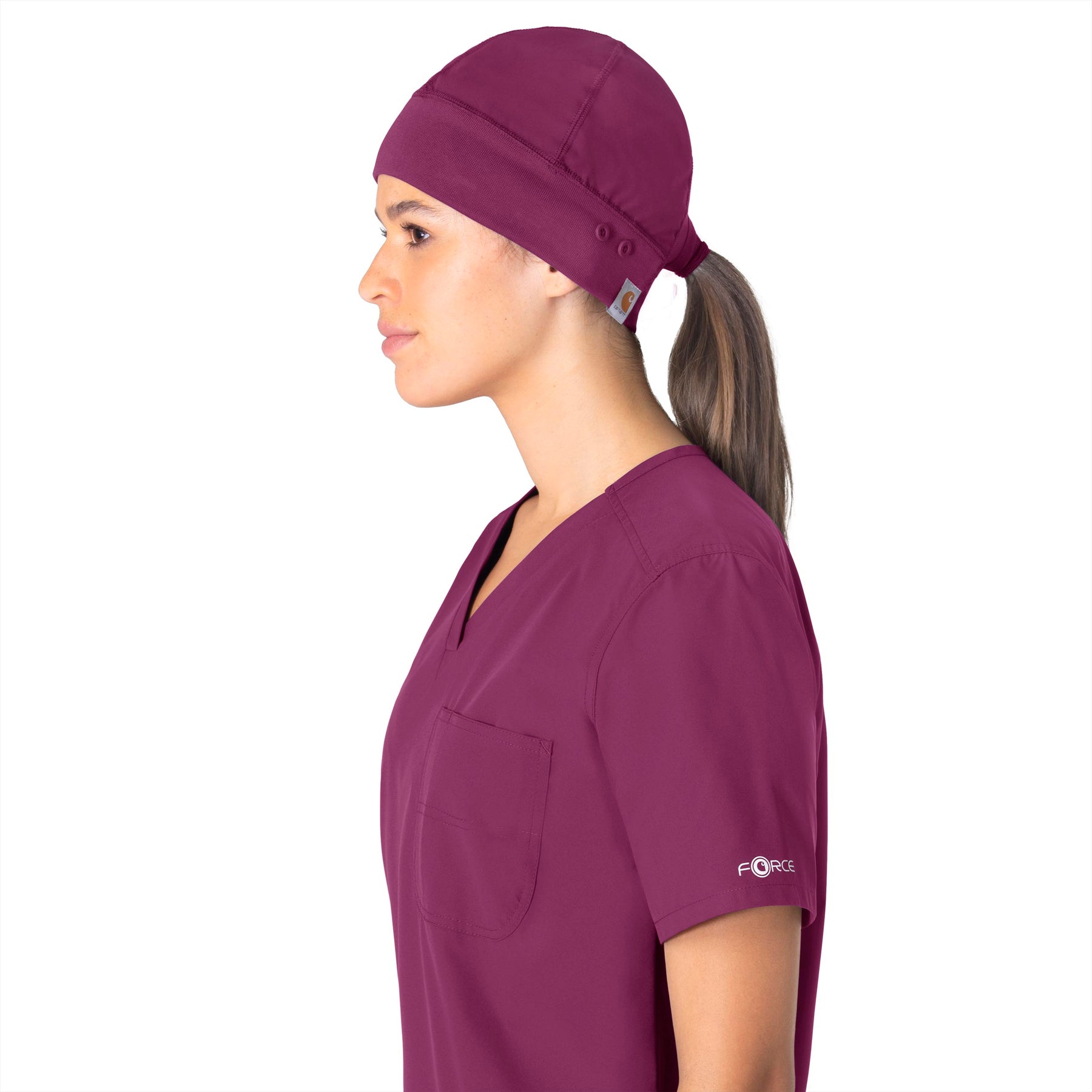 Force Essentials Unisex Beanie Scrub Cap Wine