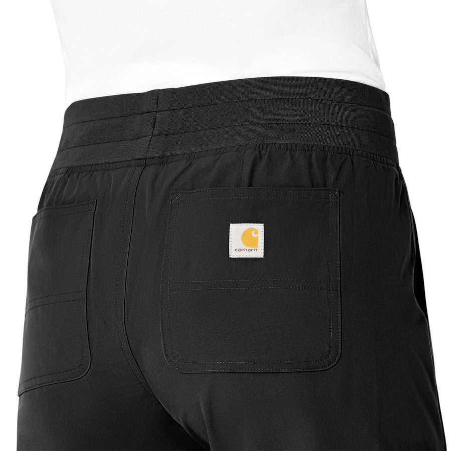 Force Essentials Women's Jogger Scrub Pant Black side detail 1