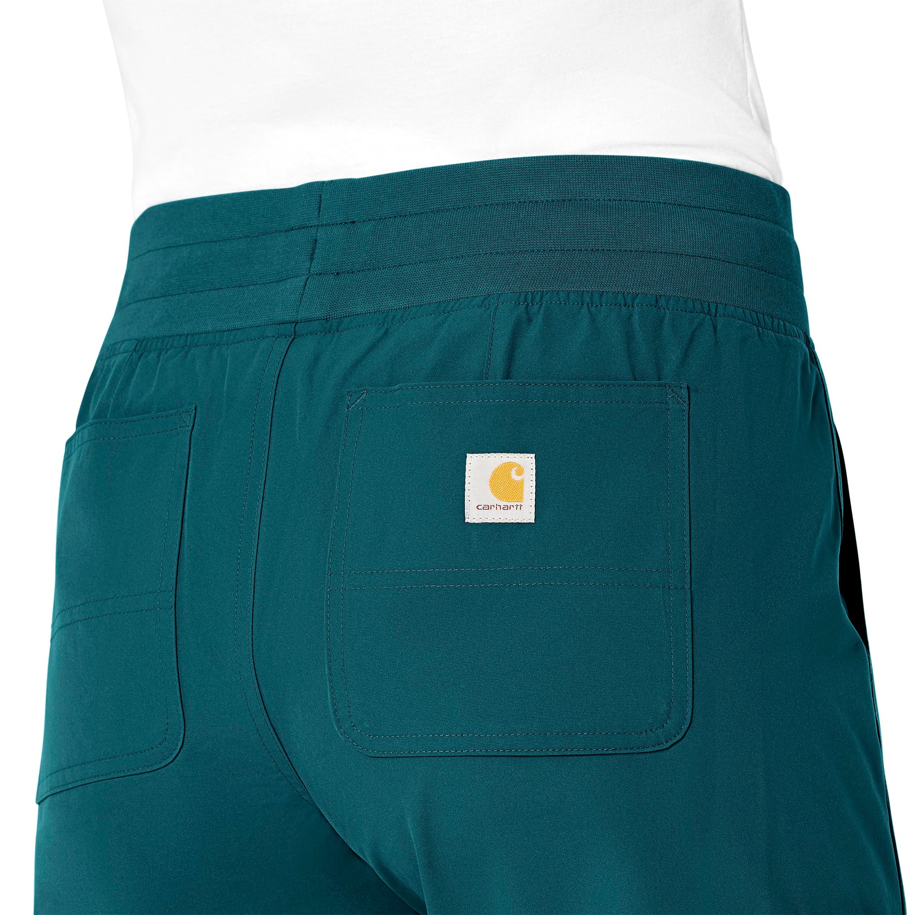Force Essentials Women's Jogger Scrub Pant Caribbean Blue side detail 1