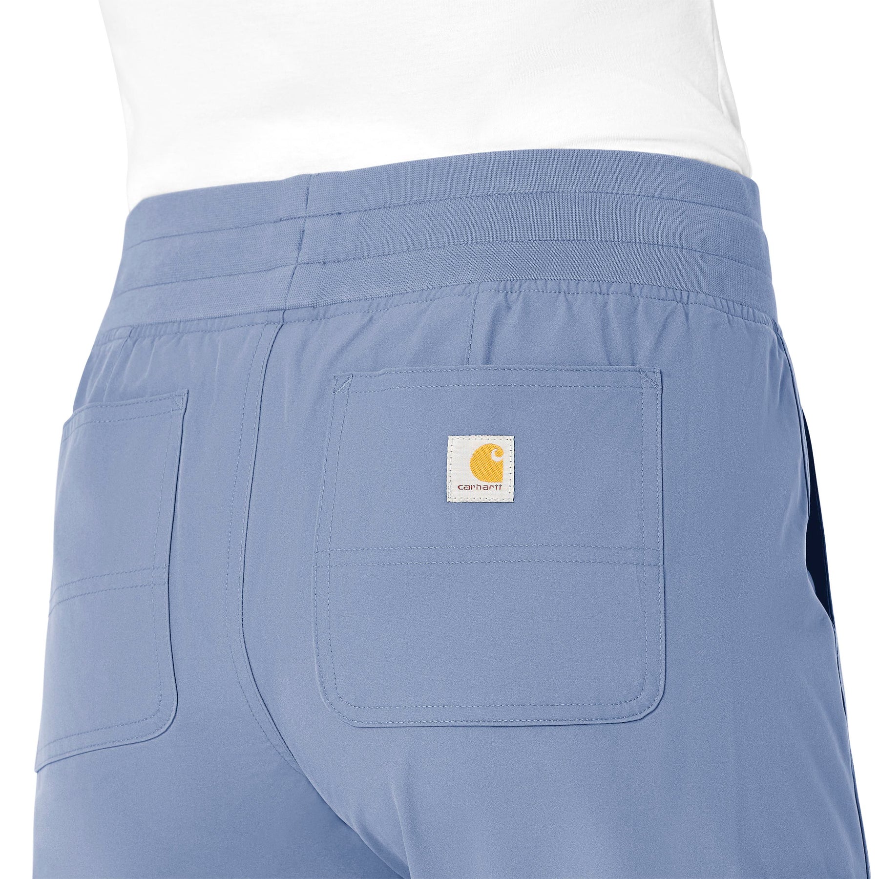 Force Essentials Women's Jogger Scrub Pant Ceil Blue side detail 1