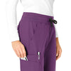 Force Essentials Women's Jogger Scrub Pant Eggplant side detail 2