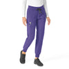 Force Essentials Women's Jogger Scrub Pant Grape side view