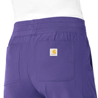 Force Essentials Women's Jogger Scrub Pant Grape side detail 1