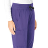 Force Essentials Women's Jogger Scrub Pant Grape hemline detail