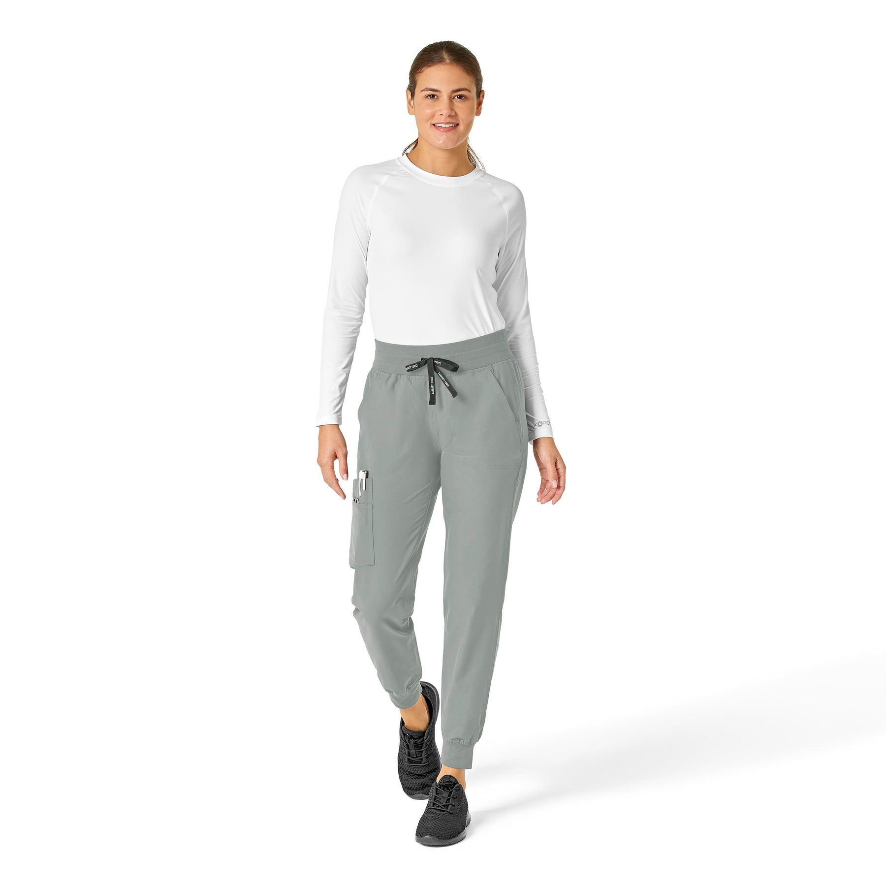 Force Essentials Women's Jogger Scrub Pant Grey full scrub set