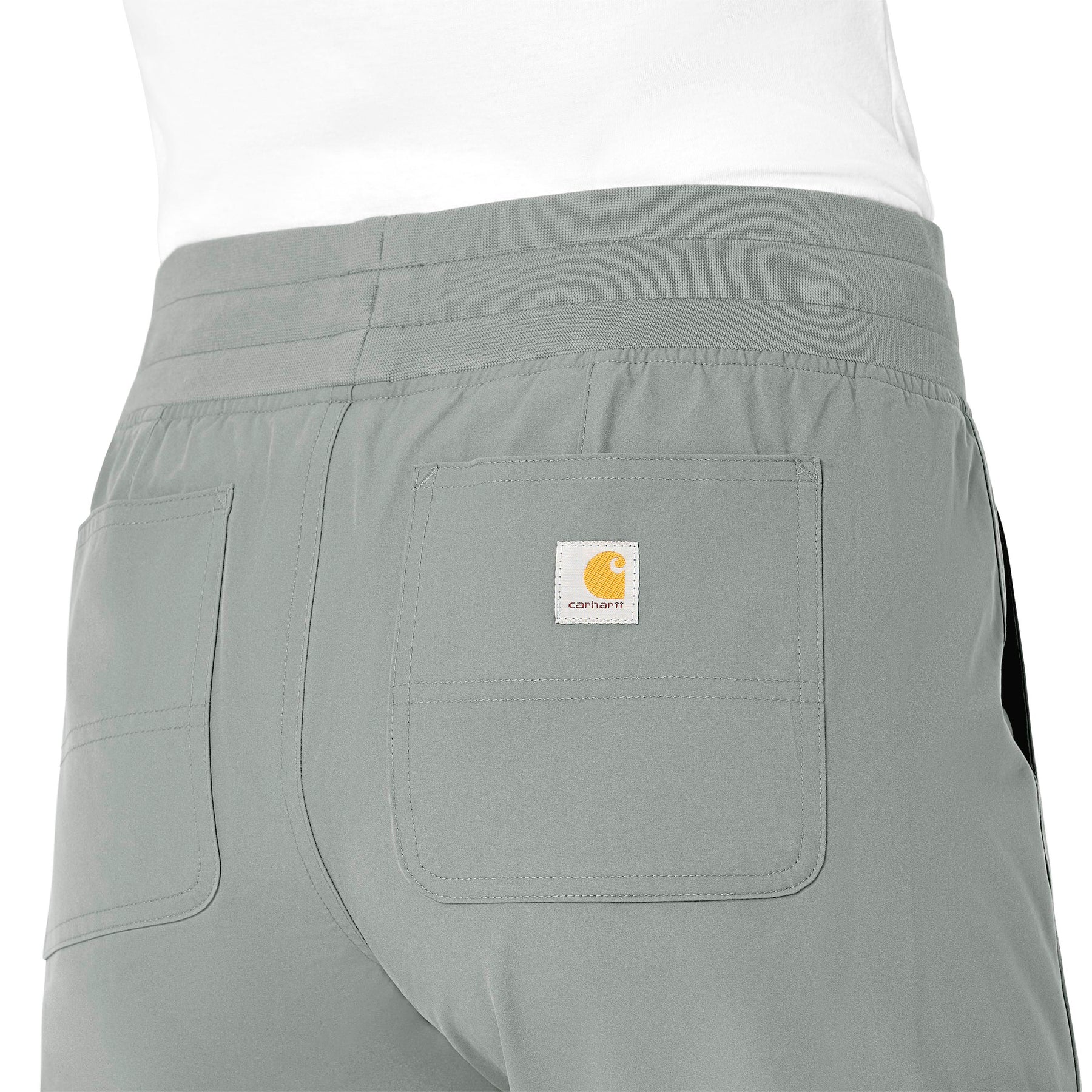 Force Essentials Women's Jogger Scrub Pant Grey side detail 1
