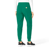 Force Essentials Women's Jogger Scrub Pant Hunter back view