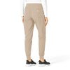 Force Essentials Women's Jogger Scrub Pant Khaki back view