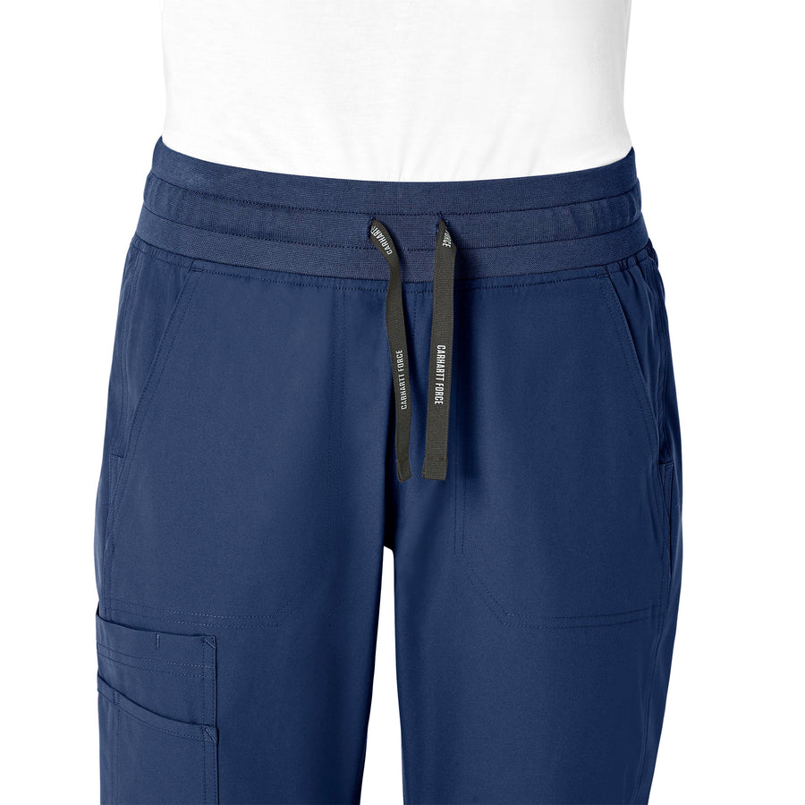 Force Essentials Women's Jogger Scrub Pant Navy front detail