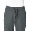 Force Essentials Women's Jogger Scrub Pant Pewter front detail