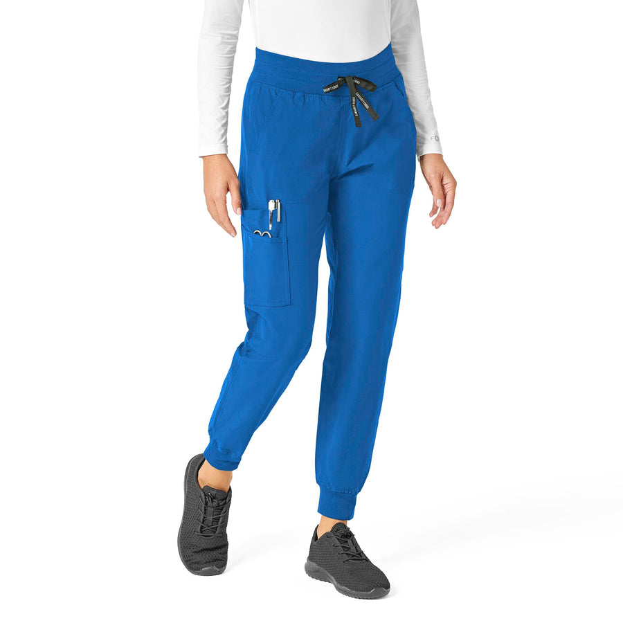 Force Essentials Women's Jogger Scrub Pant Royal side view