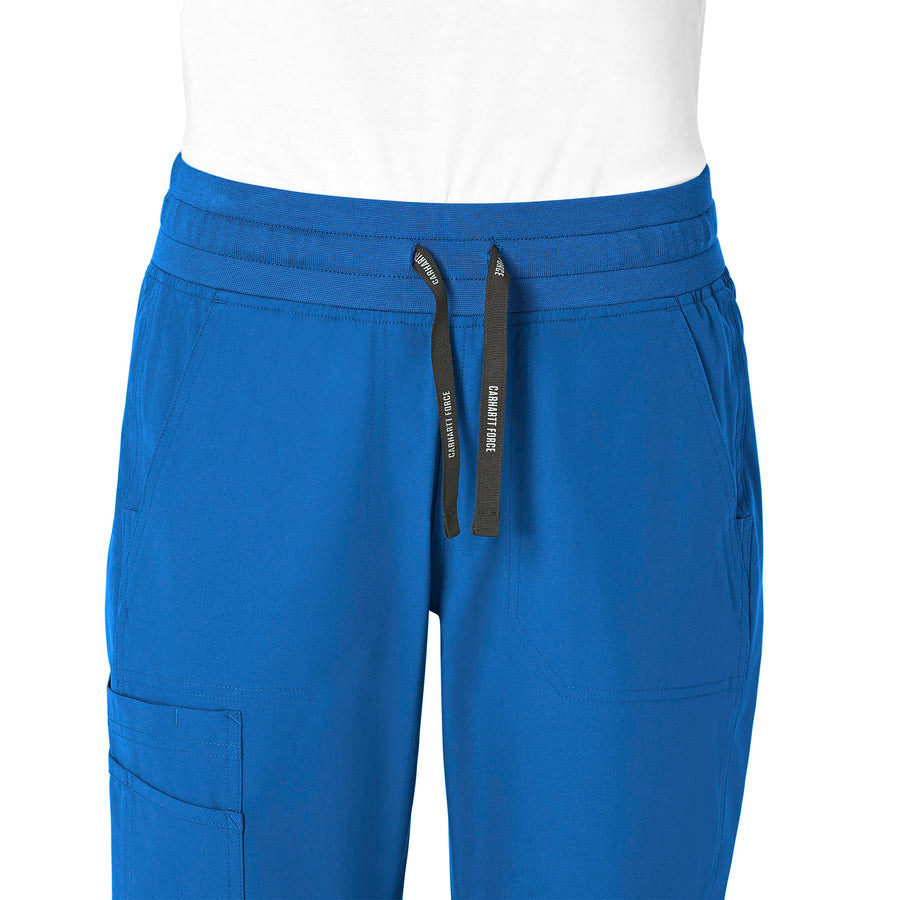 Force Essentials Women's Jogger Scrub Pant Royal front detail
