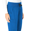 Force Essentials Women's Jogger Scrub Pant Royal hemline detail