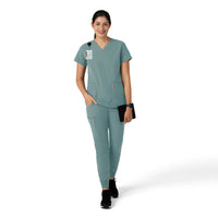 Force Essentials Women's Jogger Scrub Pant Summer Blue full scrub set