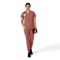 Force Essentials Women's Jogger Scrub Pant Wildrose full scrub set