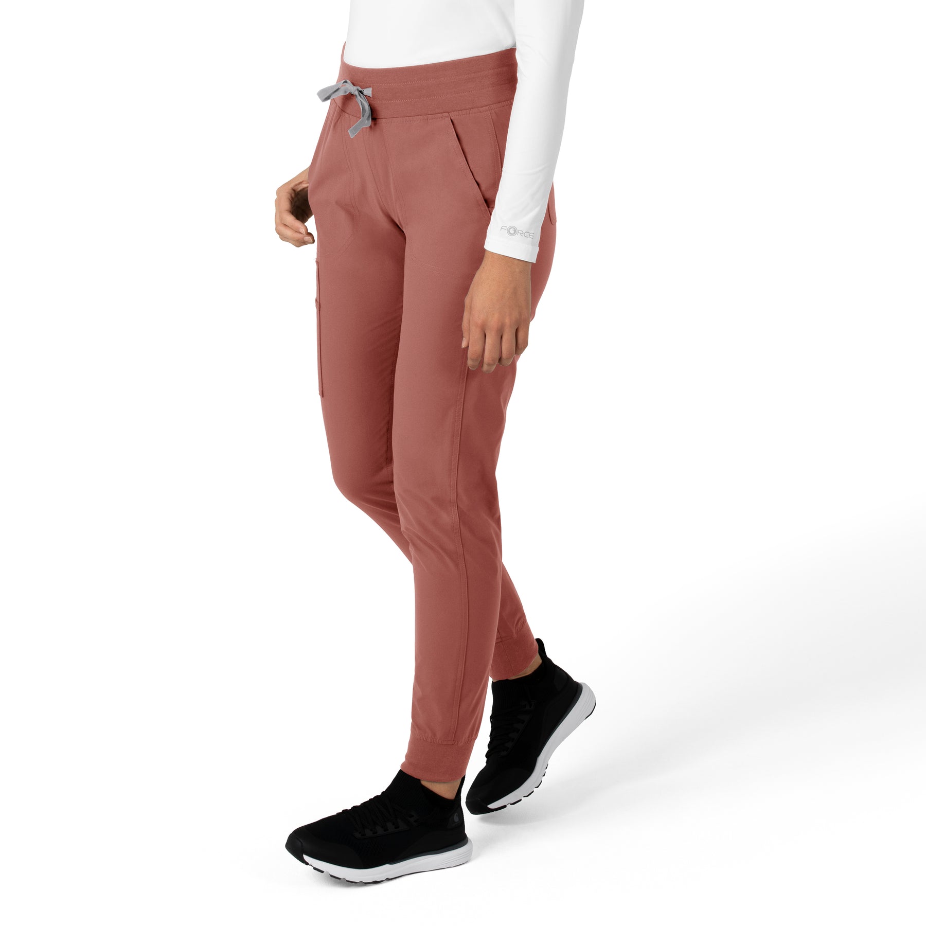Force Essentials Women's Jogger Scrub Pant Wildrose side view