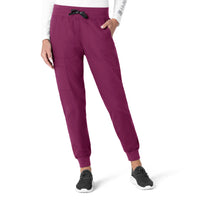 Force Essentials Women's Jogger Scrub Pant Wine