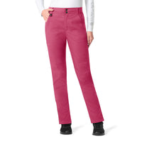 Rugged Flex Ripstop Women's Utility Cargo Scrub Pant Fuschia Red