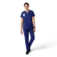 Force Essentials Women's Straight Leg Scrub Pant Galaxy Blue full scrub set