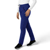 Force Essentials Women's Straight Leg Scrub Pant Galaxy Blue side view