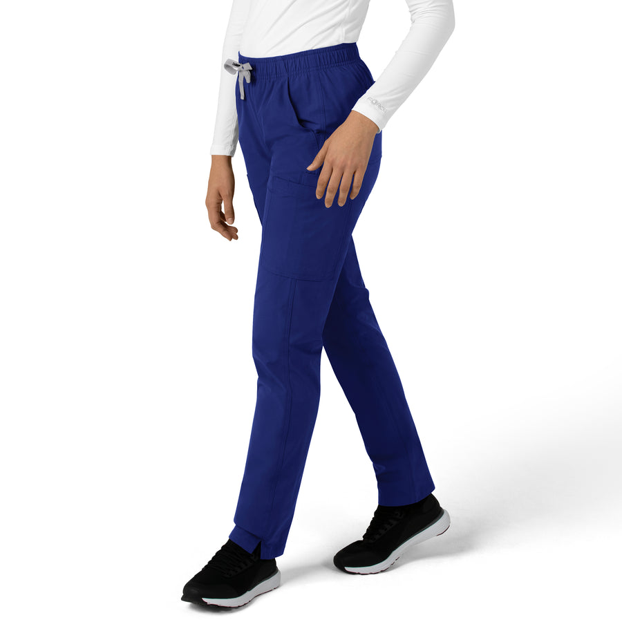 Force Essentials Women's Straight Leg Scrub Pant Galaxy Blue side view