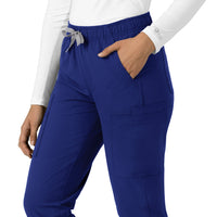 Force Essentials Women's Straight Leg Scrub Pant Galaxy Blue side detail 2