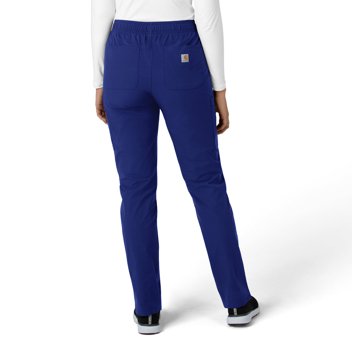 Force Essentials Women's Straight Leg Scrub Pant Galaxy Blue back view