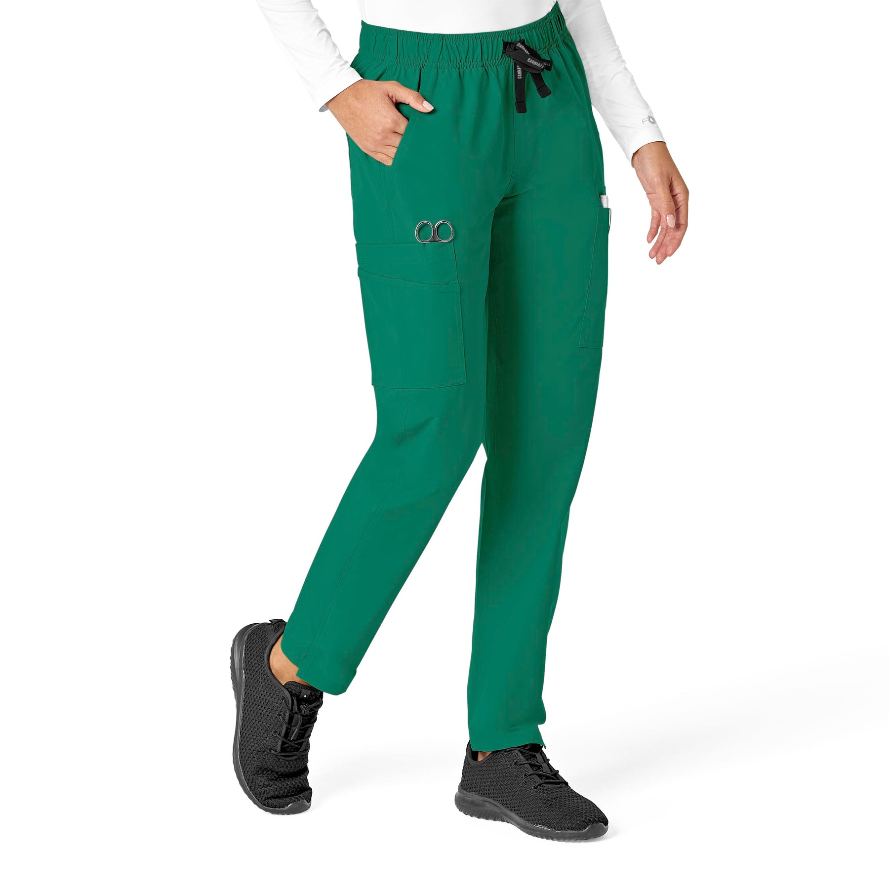 Force Essentials Women's Straight Leg Scrub Pant Hunter side view