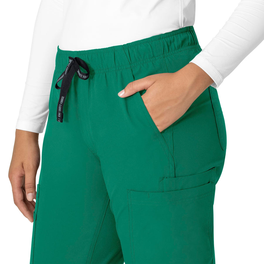 Force Essentials Women's Straight Leg Scrub Pant Hunter side detail 1