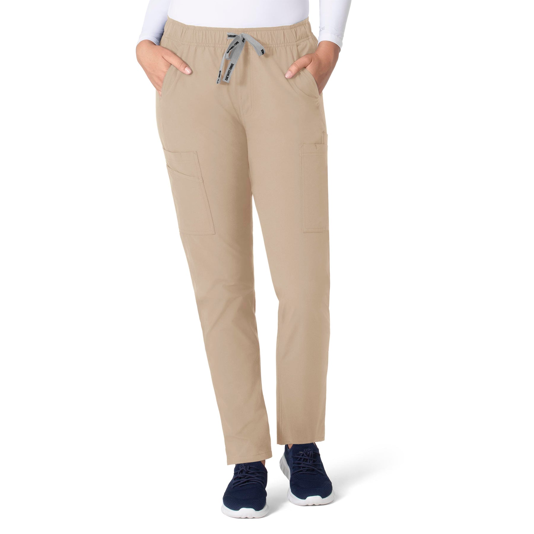 Force Essentials Women's Straight Leg Scrub Pant Khaki