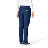 Force Essentials Women's Straight Leg Scrub Pant Navy back view