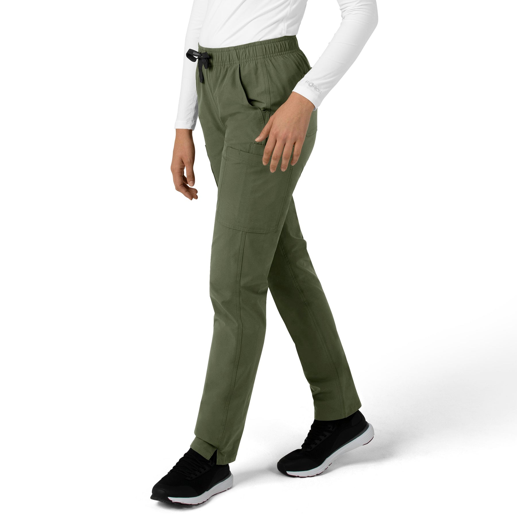 Force Essentials Women's Straight Leg Scrub Pant Olive side view