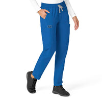 Force Essentials Women's Straight Leg Scrub Pant Royal side view