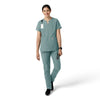 Force Essentials Women's Straight Leg Scrub Pant Summer Blue full scrub set