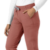 Force Essentials Women's Straight Leg Scrub Pant Wildrose side detail 2