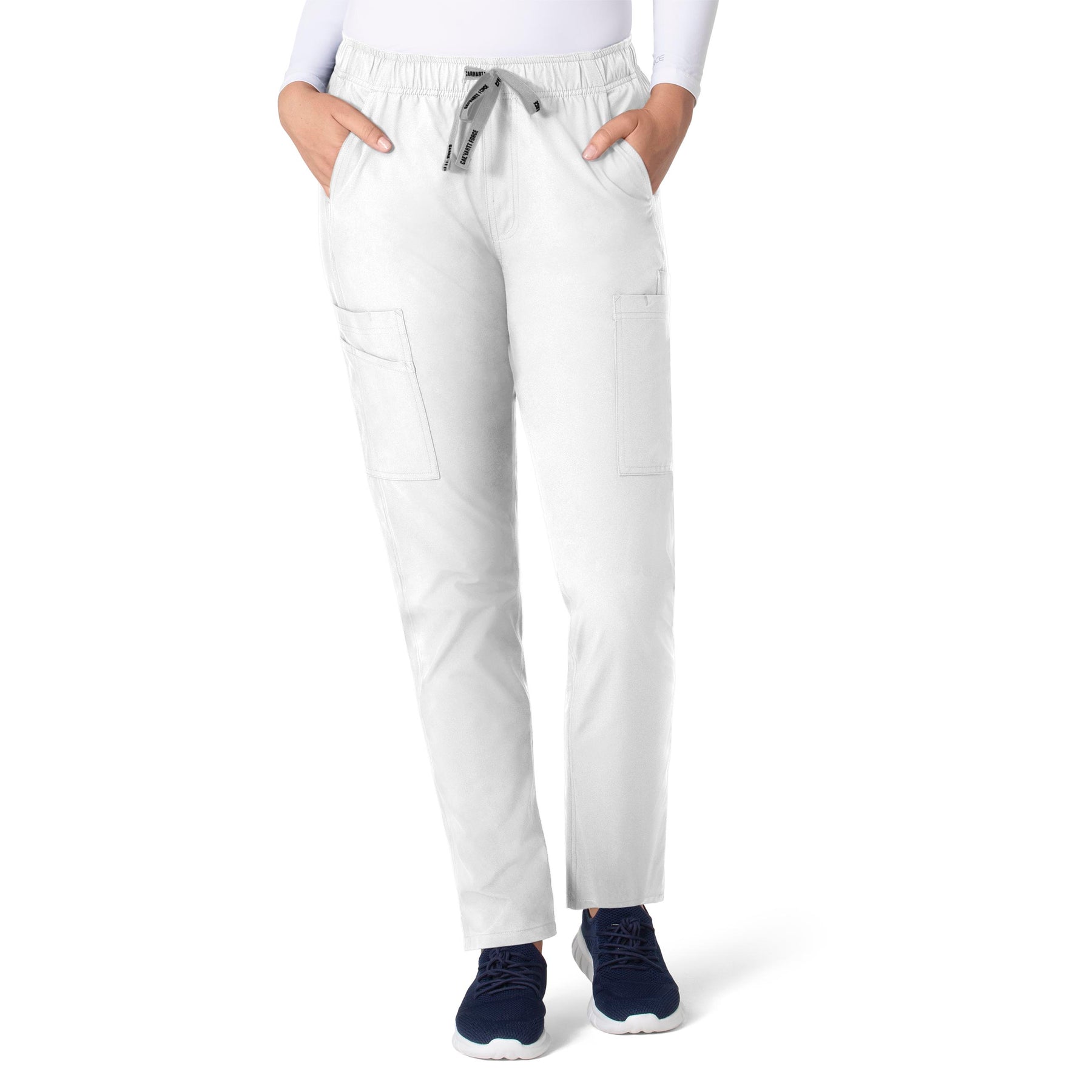 Force Essentials Women's Straight Leg Scrub Pant White