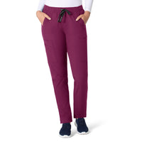 Force Essentials Women's Straight Leg Scrub Pant Wine