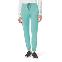 Rugged Flex Peak Women's Cargo Jogger Scrub Pant Aqua Sea