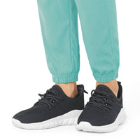 Rugged Flex Peak Women's Cargo Jogger Scrub Pant Aqua Sea back detail