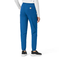 Rugged Flex Peak Women's Cargo Jogger Scrub Pant Royal back view